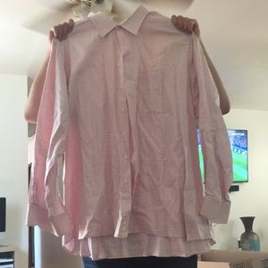 Pink with grey boxes dress shirt